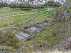 
Quarry floor bunkers, Little Orme Quarry, Llandudno, April 2013